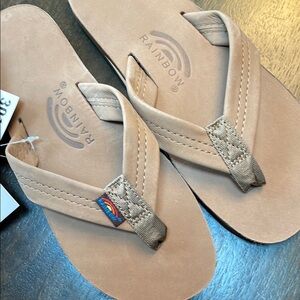 Rainbows men’s flip flops -dark brown